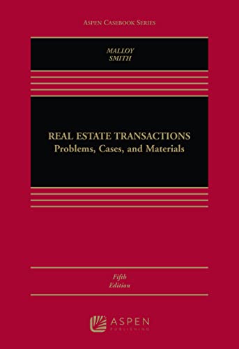 Stock image for Real Estate Transactions: Problems, Cases, and Materials (Aspen Casebook) for sale by Textbook Campus