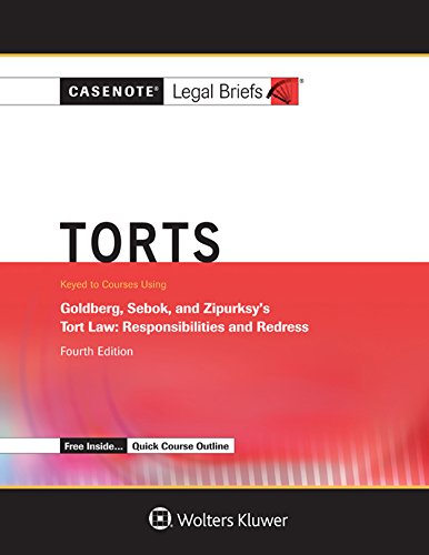 Stock image for Torts - Goldberg Sebok and Ziprusky for sale by TextbookRush