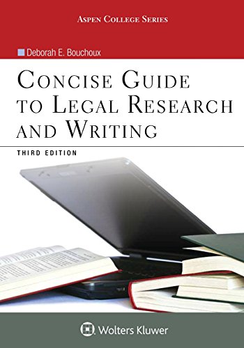 Stock image for Concise Guide To Legal Research and Writing (Aspen College) for sale by Decluttr