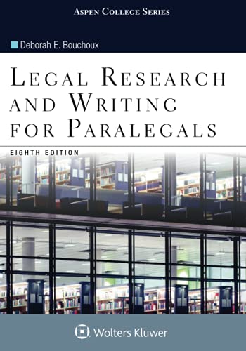 Beispielbild fr Legal Research and Writing for Paralegals (Aspen Paralegal Series) zum Verkauf von BooksRun