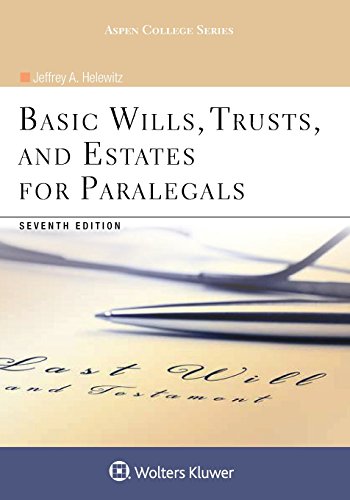 Imagen de archivo de Basic Wills, Trusts, and Estates for Paralegals (Aspen College) a la venta por Irish Booksellers