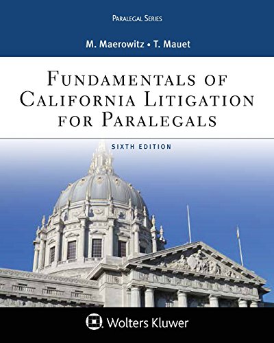 Stock image for Fundamentals of California Litigation for Paralegals for sale by Byrd Books