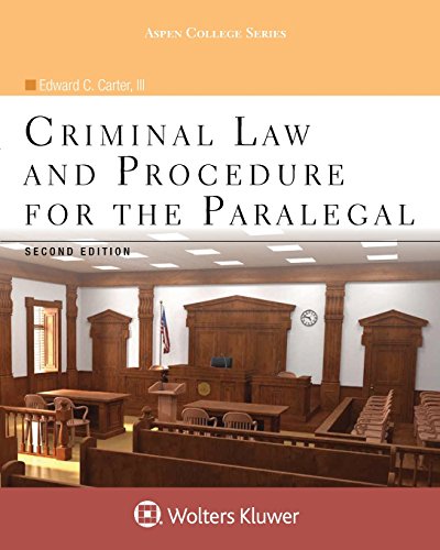 Beispielbild fr Criminal Law and Procedure for the Paralegal (Aspen College) zum Verkauf von BooksRun