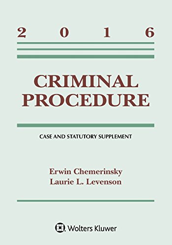 Beispielbild fr Criminal Procedure: 2016 Case and Statutory Supplement zum Verkauf von BooksRun