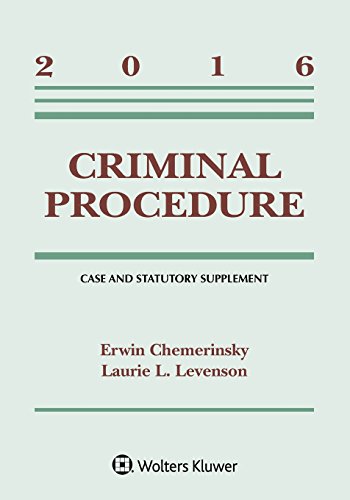 Immagine stock per Criminal Procedure 2016: Case and Statutory Supplement