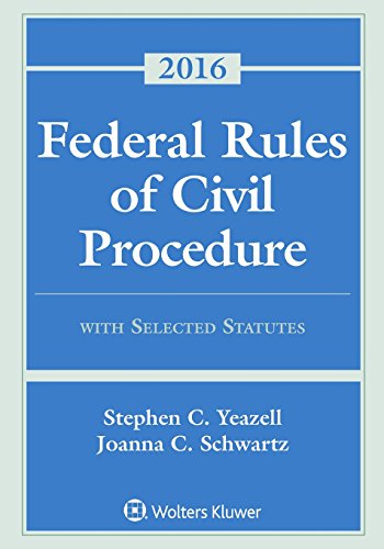 Imagen de archivo de Federal Rules of Civil Procedure with Selected Statutes, Cases, and Other Materials 2016 Supplement a la venta por Better World Books