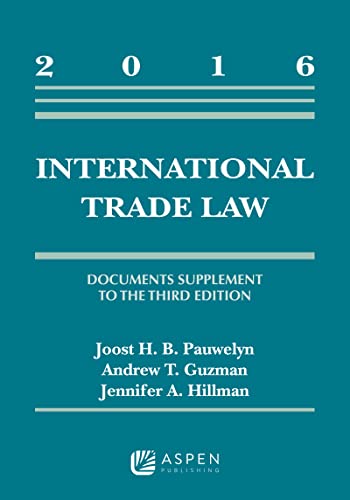 Image d?archive pour International Trade Law 2016: Documents Supplement to the Third Edition