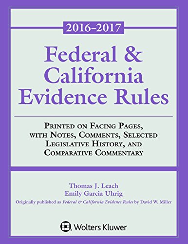 Imagen de archivo de Federal & California Evidence Rules: 2016-2017 Supplement (Supplements) a la venta por SecondSale