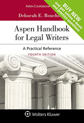 Beispielbild fr Aspen Handbook for Legal Writers: A Practical Reference [Connected Casebook] (Aspen Coursebook) zum Verkauf von BooksRun