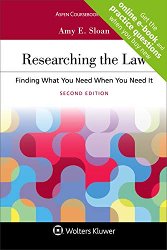 Beispielbild fr Researching the Law: Finding What You Need When You Need It [Connected Casebook] (Aspen Coursebook) zum Verkauf von SecondSale