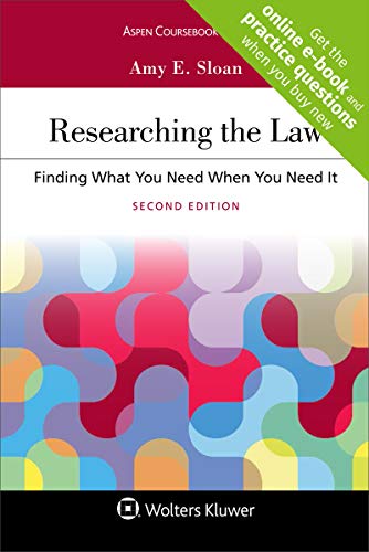 Stock image for Researching the Law: Finding What You Need When You Need It [Connected Casebook] (Aspen Coursebook) for sale by SecondSale