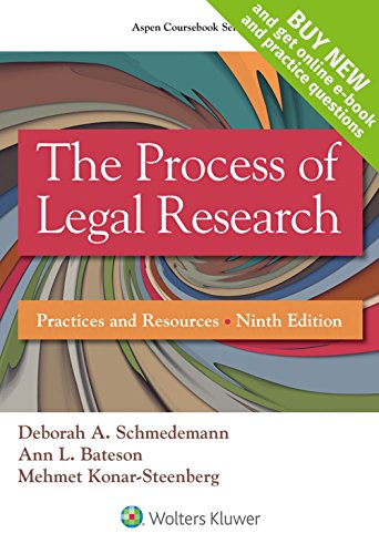 Stock image for The Process of Legal Research: Practices and Resources [Connected Casebook] (Looseleaf) (Aspen Coursebook) for sale by Textbooks_Source