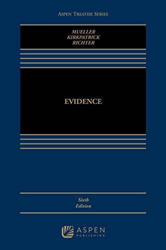 Stock image for Evidence (Aspen Treatise) for sale by BooksRun