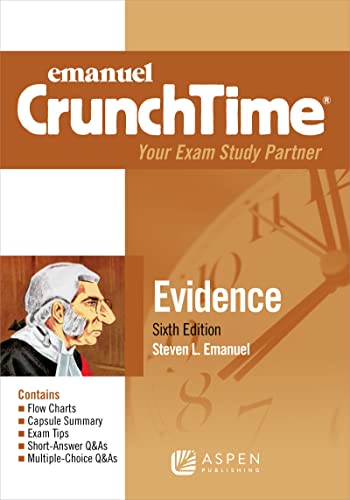 Beispielbild fr Emanuel CrunchTime for Evidence zum Verkauf von BooksRun