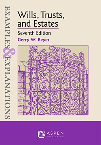 Stock image for Wills, Trusts, and Estates (Examples & Explanations) for sale by Sunshine State Books