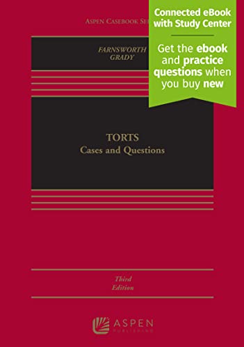 Beispielbild fr Torts: Cases and Questions [Connected eBook with Study Center] (Aspen Casebook) zum Verkauf von BooksRun