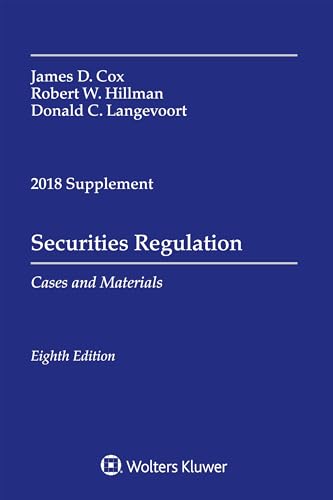 Immagine dell'editore per Securities Regulation: Cases and Materials, 2018 Supplement venduto da ThriftBooks-Dallas