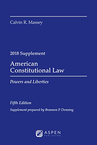 Imagen de archivo de American Constitutional Law: Powers and Liberties, 2018 Case Supplement (Supplements) a la venta por HPB-Red
