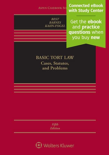 Beispielbild fr Basic Tort Law: Cases, Statutes, and Problems [Connected Casebook] (Aspen Casebook) zum Verkauf von HPB-Red