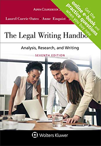 Beispielbild fr The Legal Writing Handbook: Analysis, Research, and Writing (Aspen Coursebook) zum Verkauf von HPB-Red