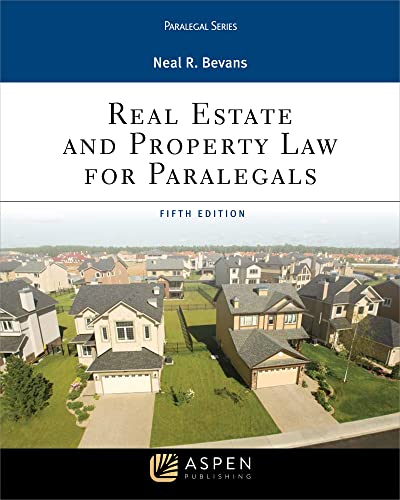 Imagen de archivo de Real Estate and Property Law for Paralegals (Aspen Paralegal Series) a la venta por SecondSale