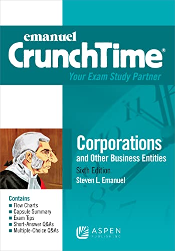 Stock image for Emanuel CrunchTime for Corporations and Other Business Entities (Emanuel CrunchTime Series) for sale by SecondSale