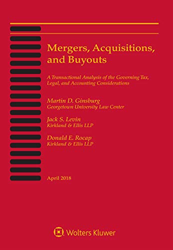 Beispielbild fr Mergers, Acquisitions, and Buyouts : April 2018: Five-Volume Print Set zum Verkauf von Better World Books