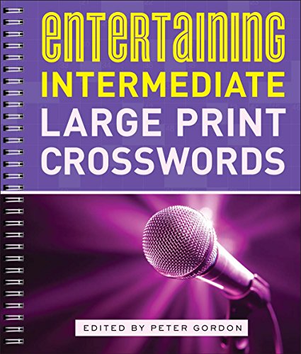 9781454917144: Entertaining Intermediate Large Print Crosswords