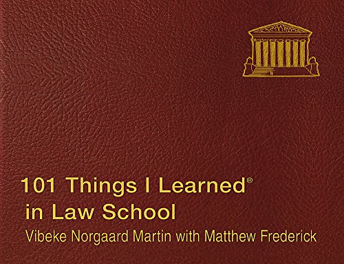 Stock image for 101 Things I Learned in Law School for sale by SecondSale