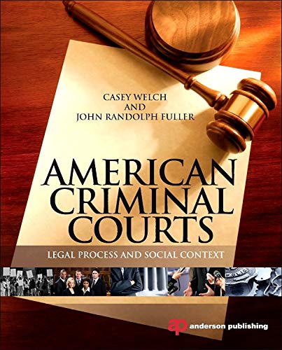 Stock image for American Criminal Courts: Legal Process and Social Context for sale by Chiron Media