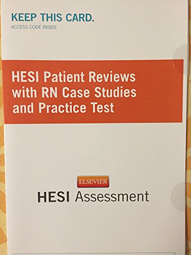9781455727391: HESI patient reviews with RN case studies and practice test