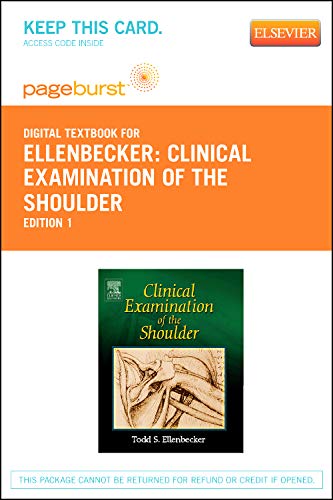 9781455734689: Clinical Examination of the Shoulder: Pageburst Retail