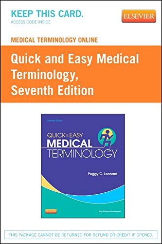 Stock image for Medical Terminology Online for Quick & Easy Medical Terminology (Access Code) for sale by dsmbooks