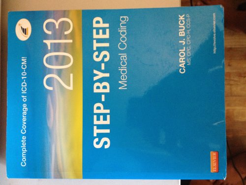 Beispielbild fr Step-by-Step Medical Coding, 2013 Edition, 1e zum Verkauf von BookHolders