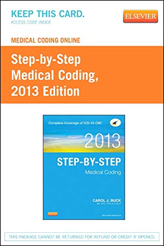 Beispielbild fr Medical Coding Online for Step-by-Step Medical Coding 2013: zum Verkauf von TextbookRush