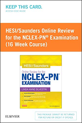 9781455751075: HESI/Saunders Online Review for the NCLEX-PN Examination (1 Year) (Access Card)