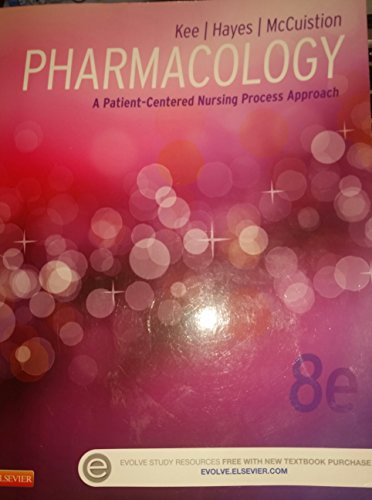 Stock image for Pharmacology: A Patient-Centered Nursing Process Approach (Kee, Pharmacology) for sale by Giant Giant