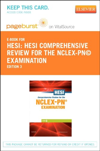 HESI Comprehensive Review for the NCLEX-PNÂ® Examination - Elsevier eBook on VitalSource + Evolve Access (Retail Access Cards) (9781455751525) by HESI