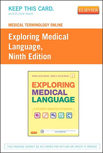 Beispielbild fr Medical Terminology Online for Exploring Medical Language (Access Code) zum Verkauf von BookHolders