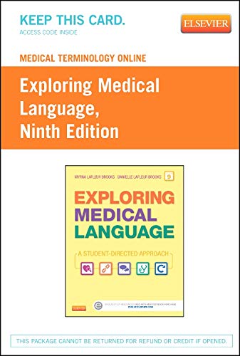 Stock image for Medical Terminology Online for Exploring Medical Language (Access Code) for sale by BookHolders