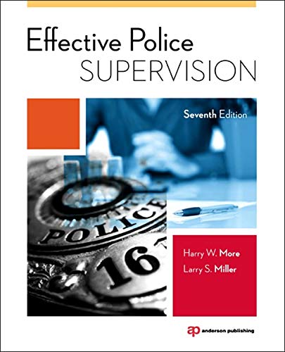 Stock image for Effective Police Supervision for sale by Better World Books: West