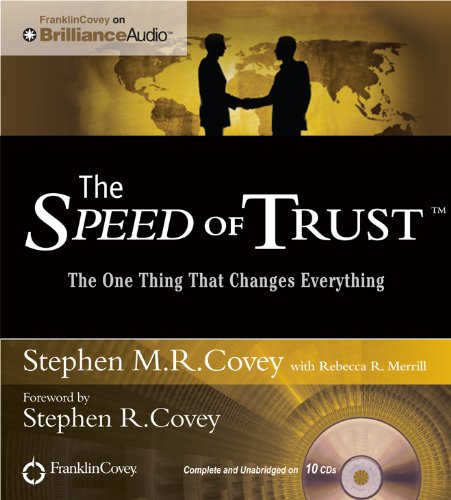 Stock image for The Speed of Trust: The One Thing That Changes Everything for sale by HPB-Diamond