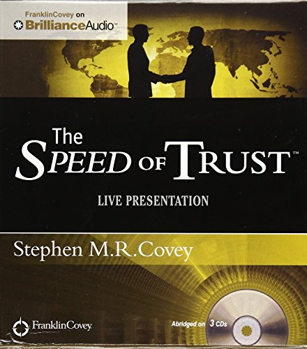 Beispielbild fr The Speed of Trust - Live Performance zum Verkauf von Front Cover Books