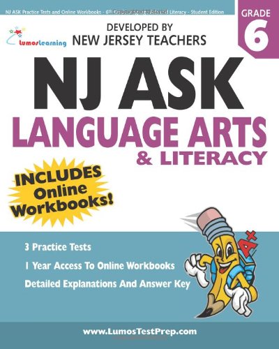 Stock image for NJ ASK Practice Tests and Online Workbooks - 6th Grade Language Arts and Literacy - Student Edition for sale by SecondSale