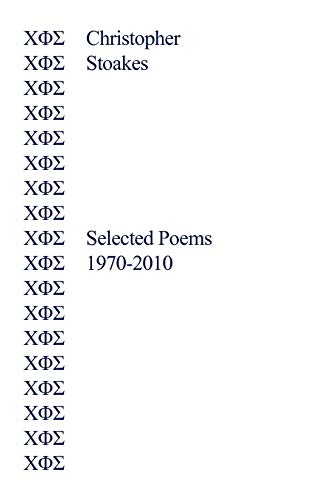 Stock image for Selected Poems 19702010 for sale by PBShop.store US