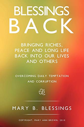 Blessings Back (Paperback) - Mary B Blessings