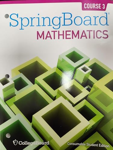 Stock image for SpringBoard Mathematics, Course 3, Student Edition for sale by ThriftBooks-Atlanta