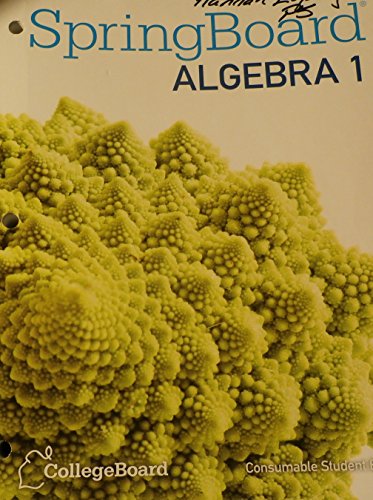 Stock image for SPRINGBOARD ALGEBRA [Consumable Student Edition] for sale by HPB-Ruby