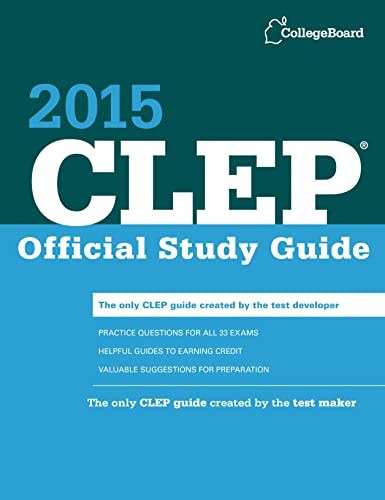 Stock image for CLEP Official Study Guide 2015 for sale by Better World Books