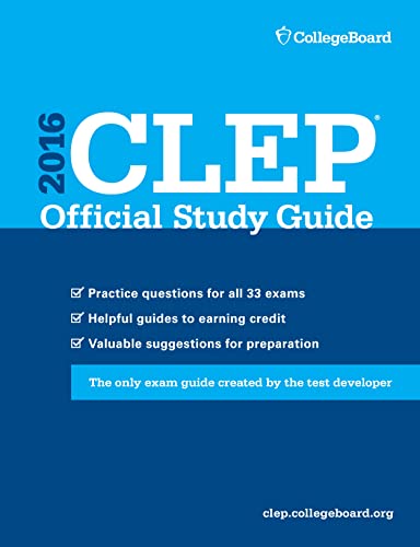 Beispielbild fr CLEP Official Study Guide 2016 zum Verkauf von Better World Books